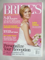 Bride’s Magazine – March-April, 2004 ~~ 840 pages; Julia Stiles