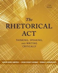 The Rhetorical Act: Thinking, Speaking, and – paperback, 9781133313793, Campbell
