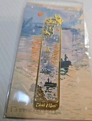 Impression Sunrise Asian Thin Metal Claude Monet Bookmark 4.25 In