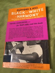 BLACK AND WHITE IN HARMONY Clifford S. Hill HODDER AND STOUGHTON 1958 PB RARE