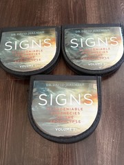 Signs Dr David Jeremiah 3 Volumes 1 2 3 1-3 CD Set 31 Total Disc Zipper Cases