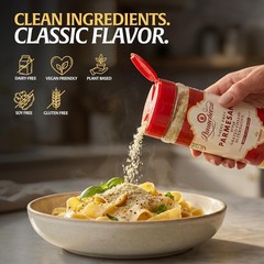 Plant-Based Parmesan Cheese 8oz Dairy-Free Vegan Cashews Nutritional Yeast