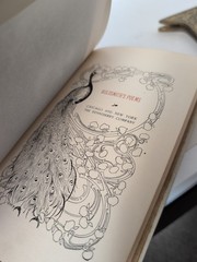 Beautiful 1910s Henneberry Press Printing Of Goldsmiths Poems With Gold Peacock
