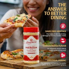 Plant-Based Parmesan Cheese 8oz Dairy-Free Vegan Cashews Nutritional Yeast