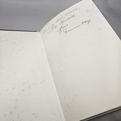 Night Letters SIGNED by Frances May 1st Edition Hardcover Poetry Book 1971 Blue