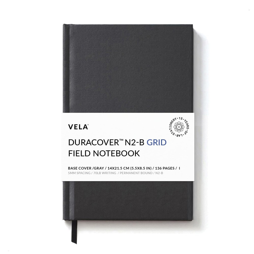 Field DuraCover Notebook, 5.5 x 8.5 inches, 136 pages (1-Pack, Grid)