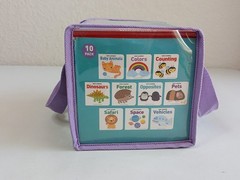 Early Learning TAKE-ALONG BOARD BOOKS Set of 10 in Carry Case Preowned
