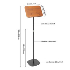 Adjustable Music Stand,Wood Book Stand & Desktop Stand,Floor Bible Holder Stand