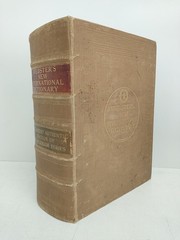 Antique 1928 Webster’s New International Dictionary G & C Merriam Company
