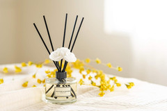 Reed Diffuser Set 6.7Oz (200Ml) Jasmine Scented Diffuser with Sticks Home Fragra