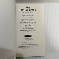 Suzanne Collins / The Hunger Games 1st Edition 2008 / Advanced Readers Copy ARC