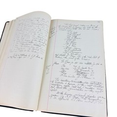 vtg 1903 Ledger book of Harvard college Club of Reading PA 1/4 full