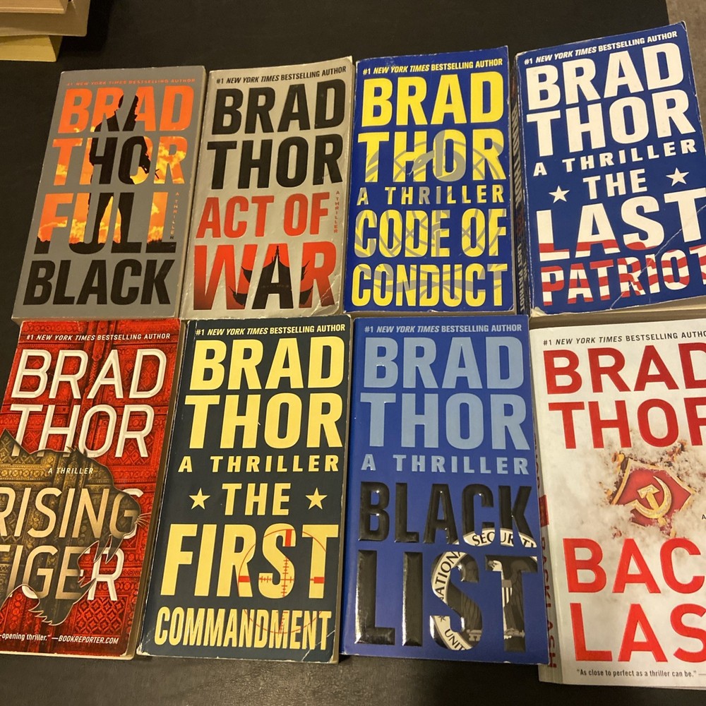 Brad Thor Political Thrillers Lot Of 8 Paperbacks Good-Good+ Condition