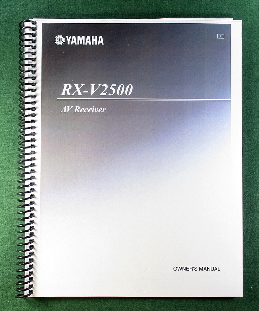 Yamaha RX-V2500 Instruction Manual: 112 Pages & Protective Covers!