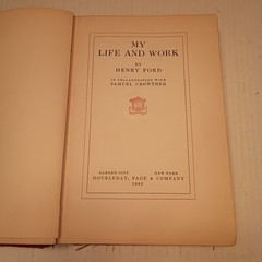 1922 My Life And Work By Henry Ford