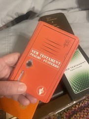 Gideon Bibles 4 pocket size Brown Orange ALL AKJ