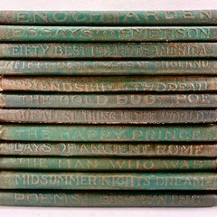34 Antique Little Leather Library Books 1920s MARY PICKFORD SIGNED Book Error