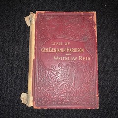 Life of Harrison and Reid by Blaine McKinley Gladstone 1892 History War Old