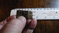 GENUINE TINY MINIATURE BOOK OF BLANK LEAVES ONLY 18 X 15 mm LEATHER