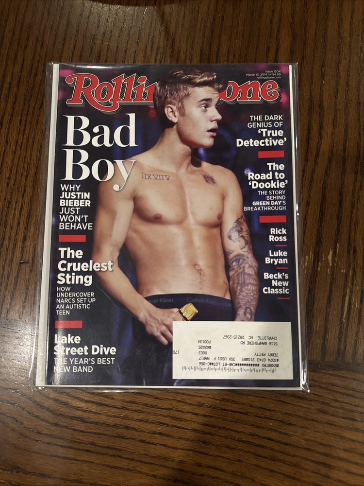Rolling Stone Magazine Issue 1204 March 13 2014 Justin Bieber Bagged And Boarded