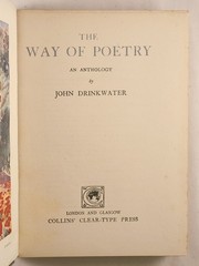The Way of Poetry John Drinkwater 1920 VERY RARE Color Pictures 272 pages