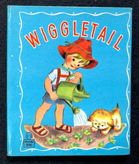 WIGGLETAIL ~ vintage childrens Whitman Tell-A-Tale Book ~ original 36 pages, VG+