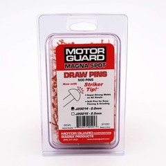Motor Guard J20014 Magna-Spot Draw Pins with Striker Tip, 2 mm, 500-Pack