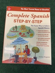 COMPLETE SPANISH STEP-BY-STEP By Barbara Bregstein **Very Good Condition**