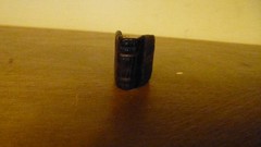 GENUINE TINY MINIATURE BOOK OF BLANK LEAVES ONLY 18 X 15 mm LEATHER