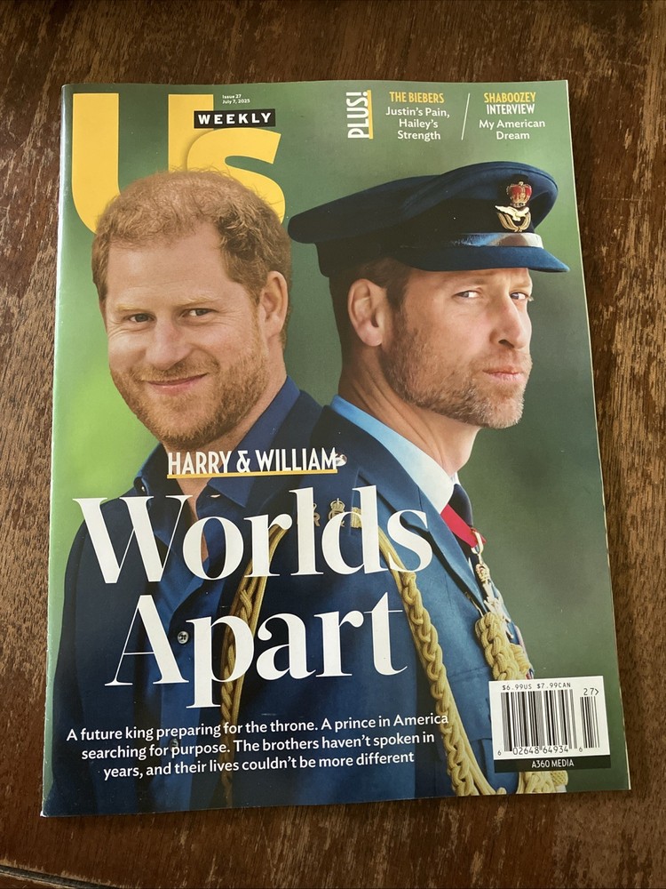 US WEEKLY MAGAZINE – JULY 7, 2025 – HARRY & WILLIAM WORLDS APART