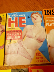 Lot 7 VINTAGE 1950s PINUPS CELEBRITY Magazine Lot Pocket SIZE