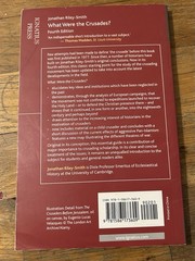 What Were the Crusades? by Riley-Smith and Jonathan Riley-Smith