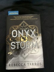 ONYX STORM Hardcover Book Rebecca Yarros Deluxe Limited Edition pre owned