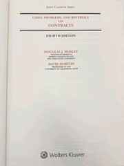 Case, Problems, and Materials On Contracts-8th Edition-Aspen Casebook-2019