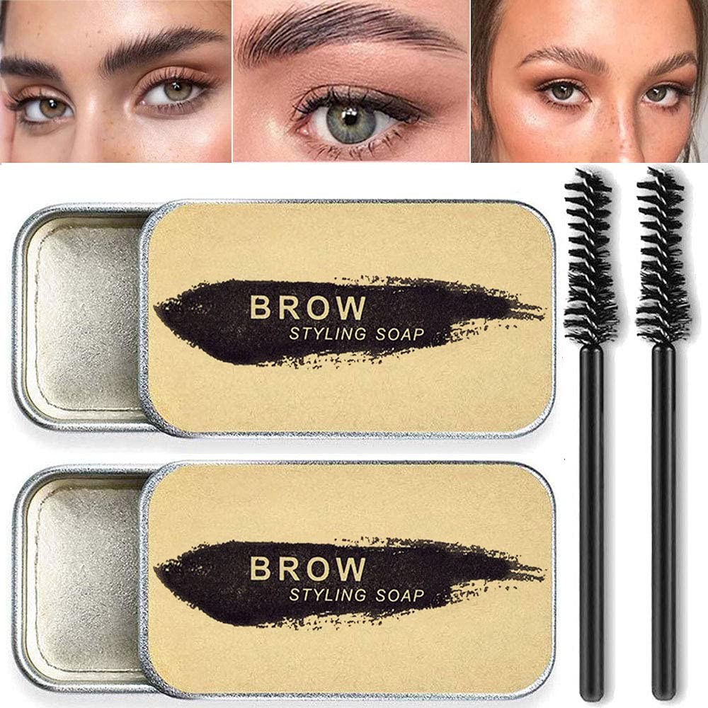 2 Pack Eyebrow Soap Kit, 4D 0.7 Ounce (Pack of 2), 2 Kit