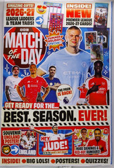 Match of the Day magazine 29th July 2026 Summer Holiday Special: + PL 2026 cards