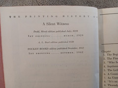 Silent Witness by R Austin Freeman Vintage 1942 Pocketbook Paperback Good