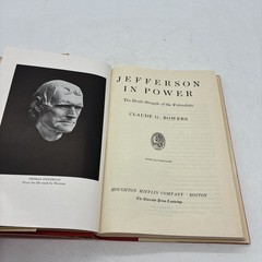 Thomas Jefferson TRILOGY Claude Bowers Power Young Hamilton 1945 Riverside Box