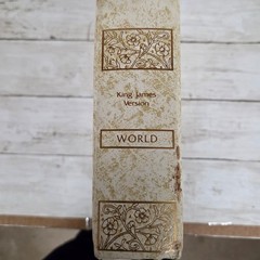 Holy Bible White KJV Family Record Gold Foil World Bible Publishers