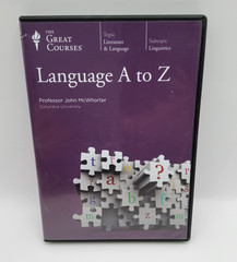 Language A to Z Great Courses DVD Linguistics Course John McWhorter 6 Discs