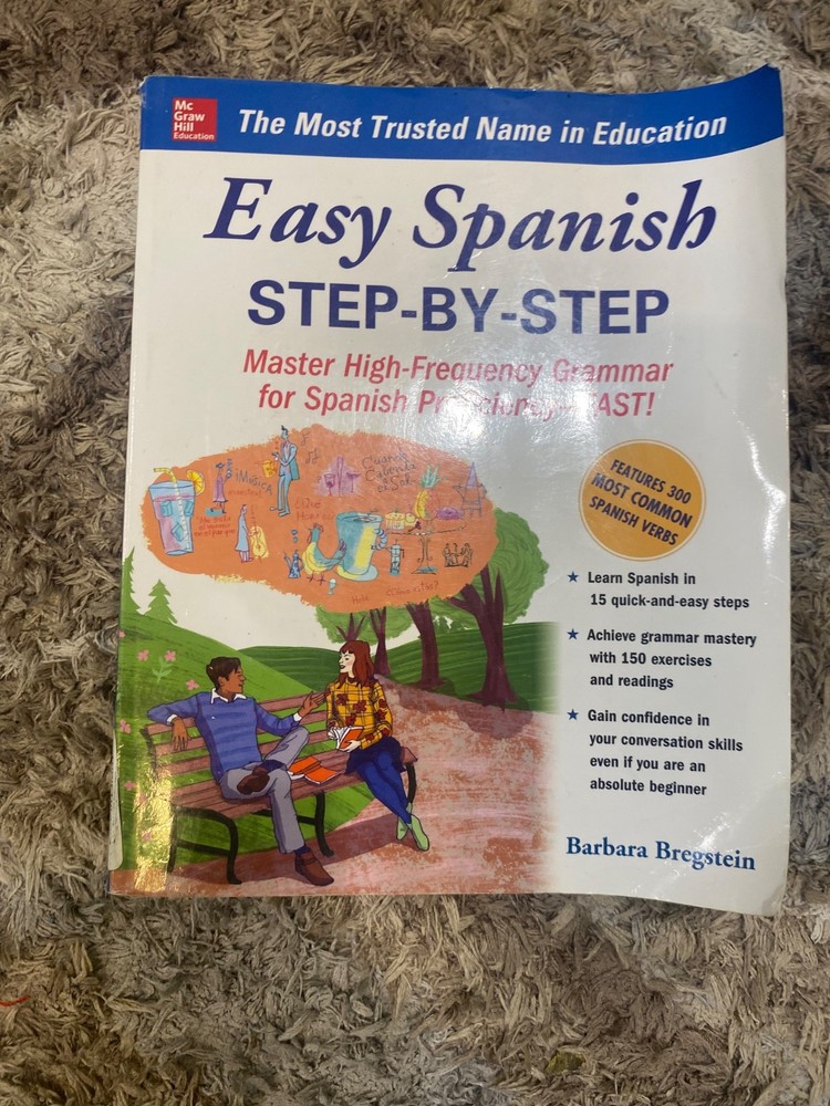 Easy Spanish Step-By-Step by Barbara Bregstein (2005, Perfect)