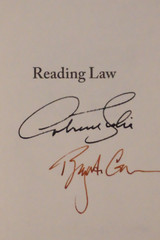 Reading Law by Antonin Scalia and Bryan A. Garner 2012 Signed 1st Printing HC DJ