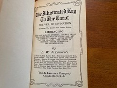 The Key to the Tarot by L. W. De Laurence 1918 Occult