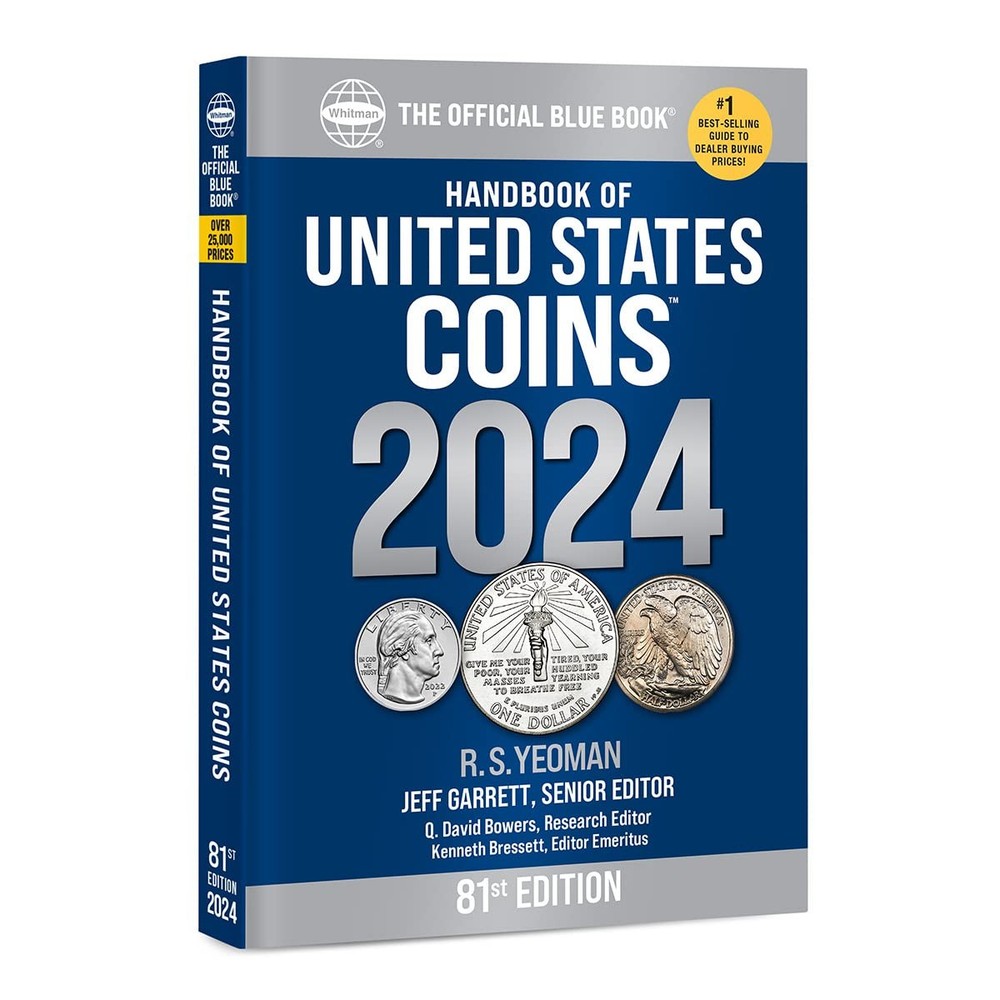 Handbook (BlueBook) of United States Coins 2024 Paperback (Official Blue Boo…