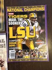 2003 LSU Tigers Football National Champions, Sugar Bowl Media Guide Lot Of 5
