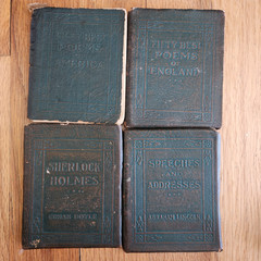 Little Leather Library Books 1920s Green Redcroft Edition 10 BOOKS | Poe, Wilde