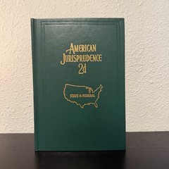 American Jurisprudence 2d Law Book Set Vol 1-3C Green Legal Library Decor