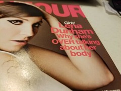 Glamour Lena Dunham 3 Cover Pages RARE HTF