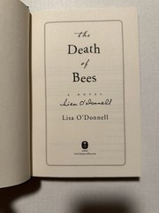 **Signed**DEATH OF BEES Lisa O’Donnell: 1st Edition First Printing