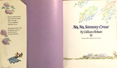 VG 1981 HC DJ First Edition No No Sammy Crow Lillian Hoban